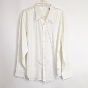 Robert Graham embroidered embossed floral shirt